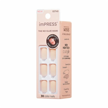 Kiss Impress Press-On-Manicure Nails 30 Count Paralyzed Pink