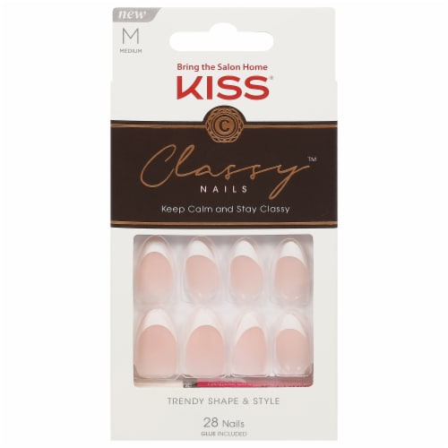 KISS Classy Premium Medium Almond Press-On Nails - Dashing