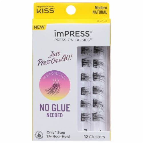 KISS imPRESS The No Glue Falsies Individual Lash Multipack - Classic Natural, 60 count