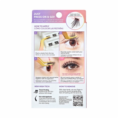 KISS imPRESS Falsies Individual Lashes With Mini Applicator - Elegant Volume, 12 count