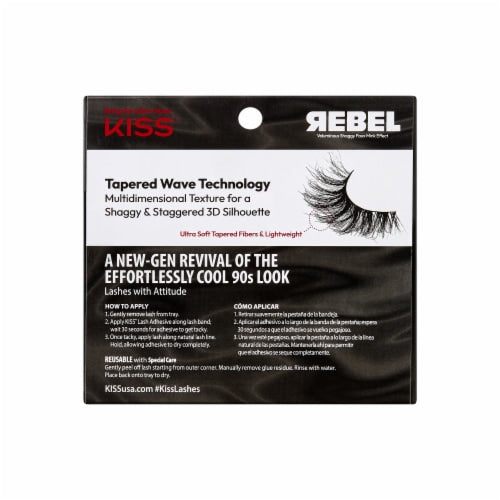 KISS Lash Couture Rebel Collection False Eyelashes Single Pack Downtown Girl