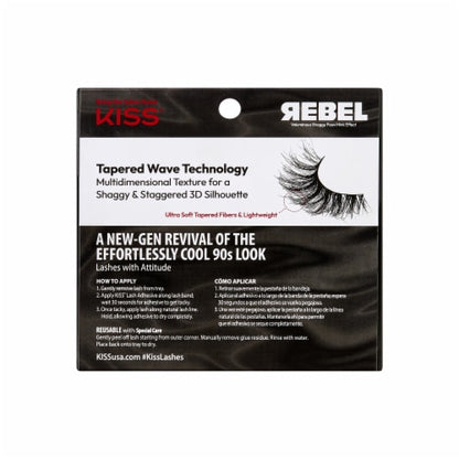 KISS Lash Couture Rebel Collection False Eyelashes Single Pack Downtown Girl