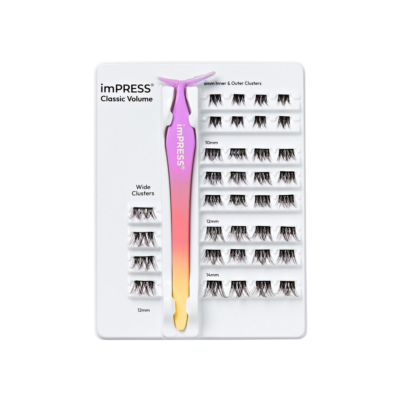 KISS imPRESS The No Glue Falsies Individual Lash Multipack - Classic Natural, 60 count