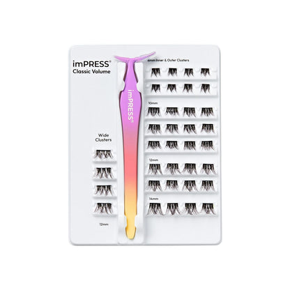 KISS imPRESS The No Glue Falsies Individual Lash Multipack - Classic Natural, 60 count