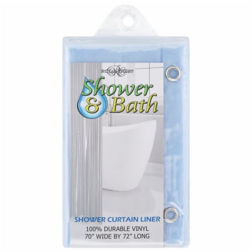 Royal Crest Shower Curtain Liner. 5 Gauge - Clear
