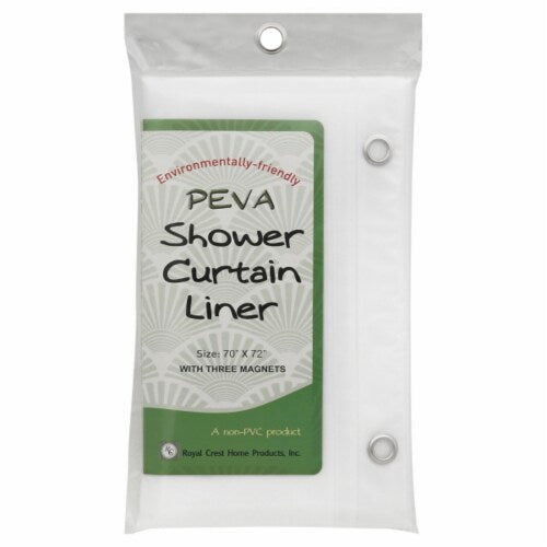 Royal Crest Shower Curtain Liner - White