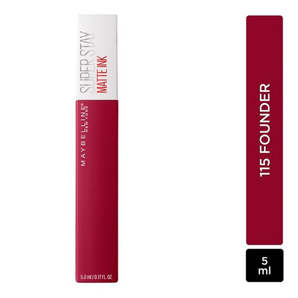MAYBELLINE New York Super Stay Matte Ink Liquid Lipstick, 115 Founder, 0.17 oz
