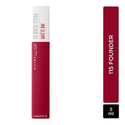 MAYBELLINE New York Super Stay Matte Ink Liquid Lipstick, 115 Founder, 0.17 oz