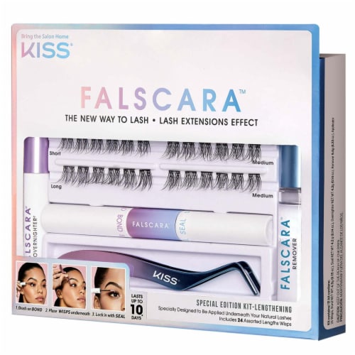KISS FALSCARA Special All Inclusive Lash Starter Kit - 36 Lengthening Wisps