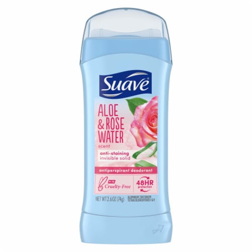 Suave Deodorant 2.6oz 48Hr Aloe & Rose Water Invisible