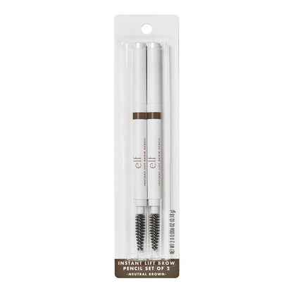 e.l.f. Instant Lift Brow Pencil Set - Neutral Brown, 2 count