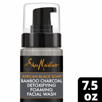 Shea Moisture African Black Soap Foaming Facial Wash 7.5oz