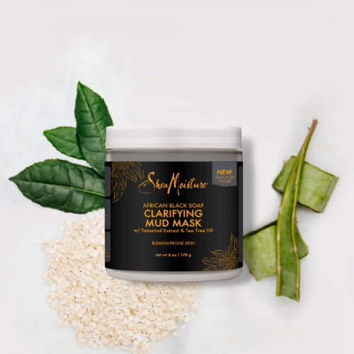 Shea Moisture African Black Soap Mud Mask 0.5oz (12in)