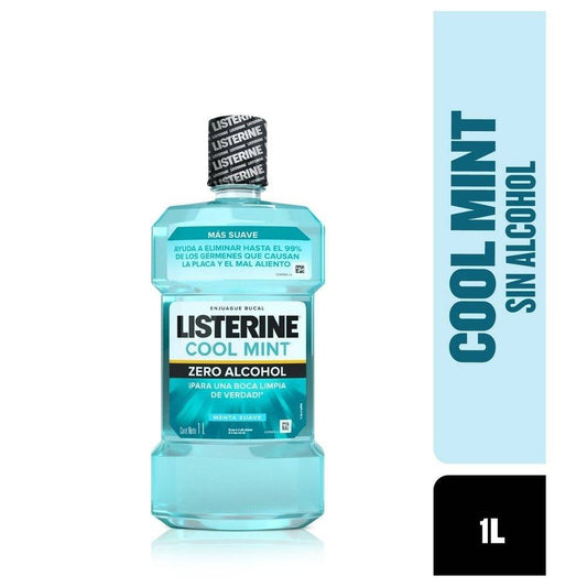 LISTERINE ZERO ALCOHOL COOL MINT LIQ 1LT