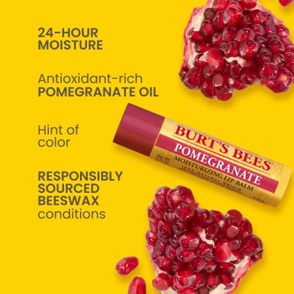 Burt's Bees Moisturizing Lip Balm - Pomegranate