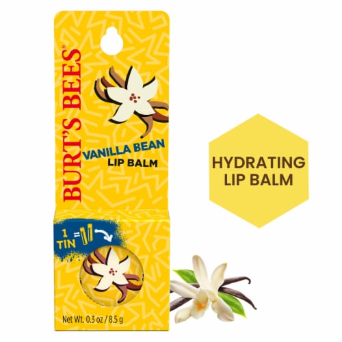 Burts Bees Lip Balm Moisturize Vanilla Bean (6in)