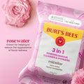 Burts Bees Towelettes Micellar 3-In-1 Rose Water 30 Ct (3in)