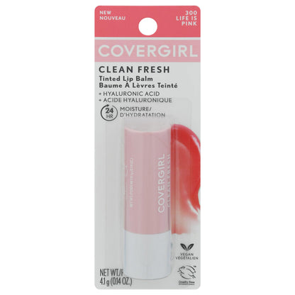 COVERGIRL Clean Fresh Tinted Lip Balm - 300 Life Is Pink