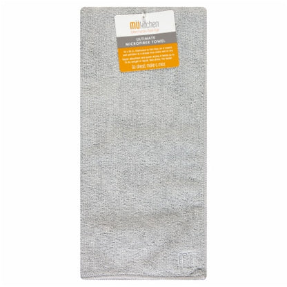 MUkitchen Microfiber Dishtowel - Nickel, 16"x24"