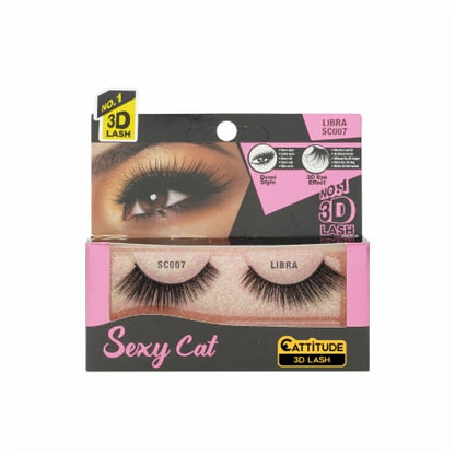 EBIN NEW YORK Cattitude Sexy Cat False 3D Eyelashes - Libra