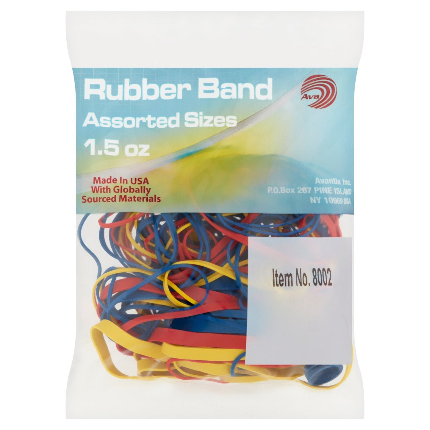 Ava Assorted Size Rubber Bands, 1.5 oz
