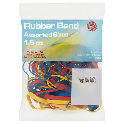Ava Assorted Size Rubber Bands, 1.5 oz