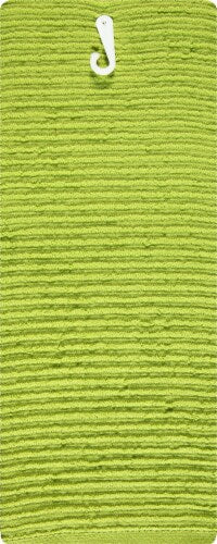 MUkitchen 100% Cotton Ridged Solid Towel - White, 18"x28"