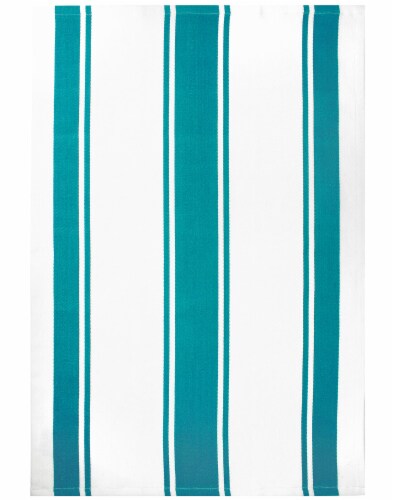 MUkitchen 100% Classic Stripe Towel - Surf, 20"x30"
