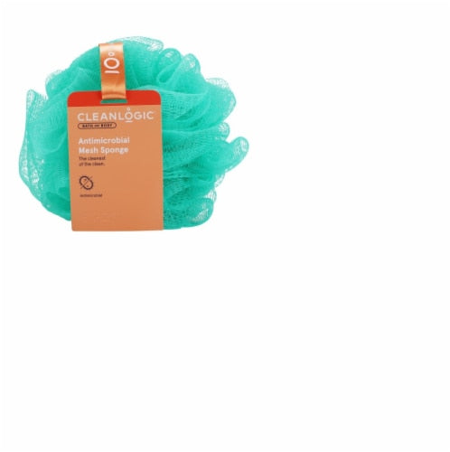 Clean Logic Bath & Body Lathering Mesh Sponge (6in)
