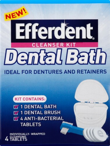 Efferdent Dental Bath Cleanser Kit