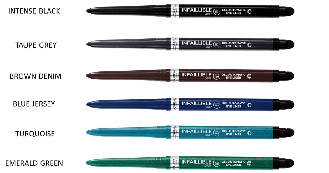 L'ORÉAL PARIS Infallible Grip Mechanical Gel Makeup Eyeliner, 210 Taupe Grey, 0.01 oz