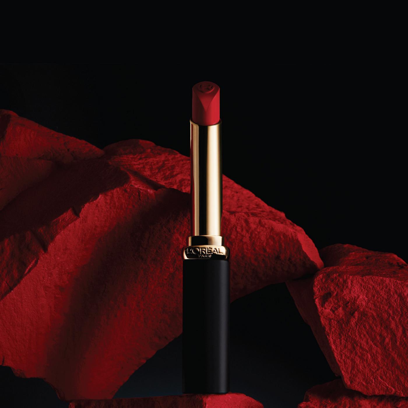 L'Oreal Paris Colour Riche Intense Volume Matte Lipstick, Le Carmin Courage, 0.06 oz