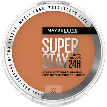 MAYBELLINE New York Super Stay Up To 24Hr Hybrid Powder-Foundation, 355, 0.21 oz