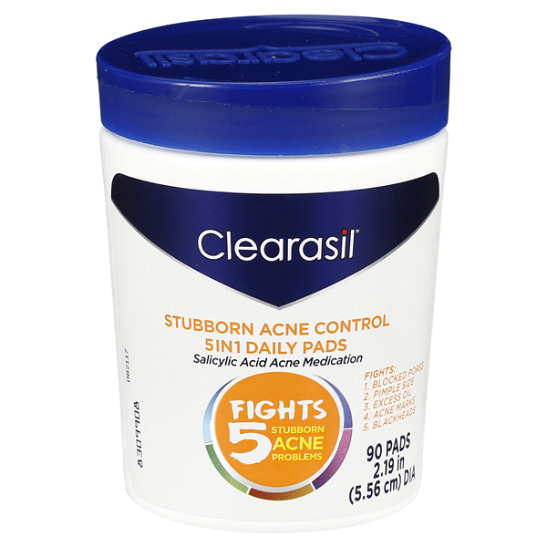 Clearasil Ultra 5 In 1 Pads 90 Count Jar