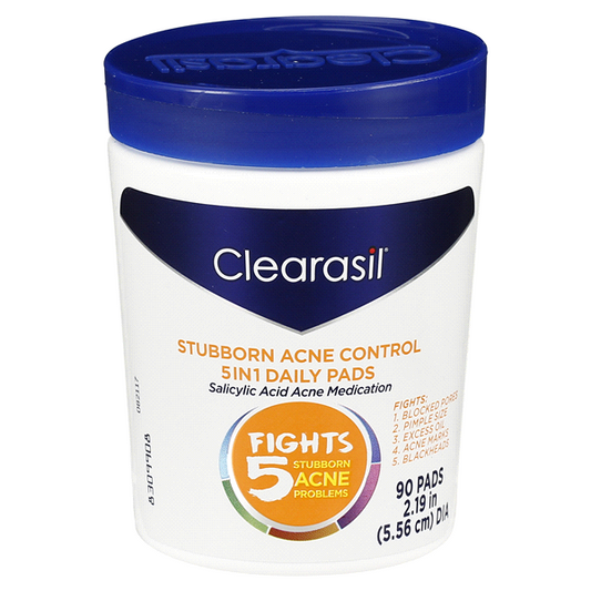 Clearasil Ultra 5 In 1 Pads 90 Count Jar