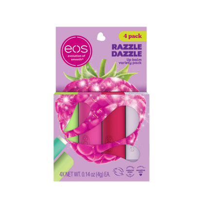 EOS LIP BALM 4PK RAZZLE DAZZL