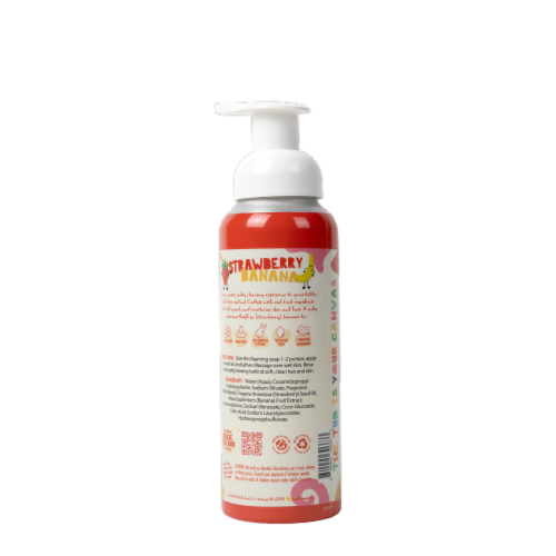 Pacha Soap Co FOAMING 2 IN 1, STRAWBERRY BAN