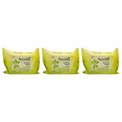 Aveeno Positively Radiant Makeup Removing Wipes 25 Count