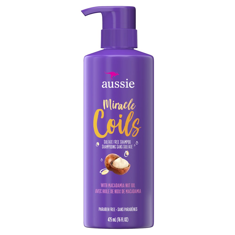 Aussie Shampoo Miracle Coils 16oz Pump (Sulfate-Free)