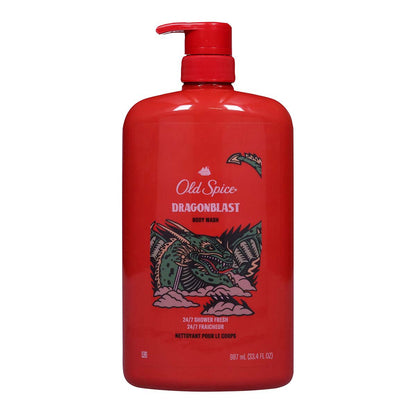 Old Spice Body Wash Dragon Blast 33.4oz Pump