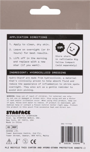 STARFACE Hydro-Star Pimple Patches - Earth Star, 32 count