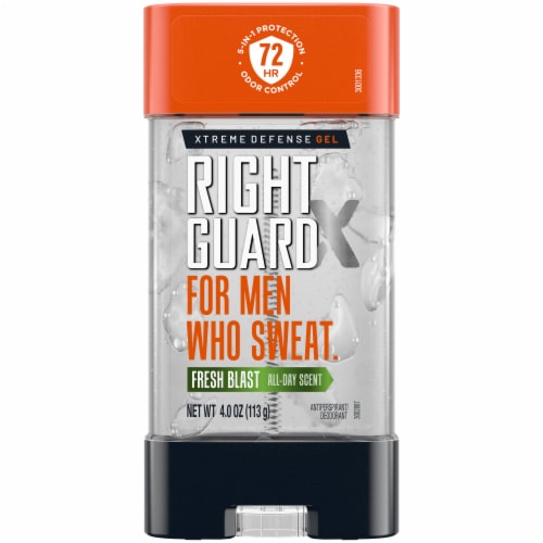 Right Guard Xtreme Defense Fresh Blast Gel 4oz 72Hr
