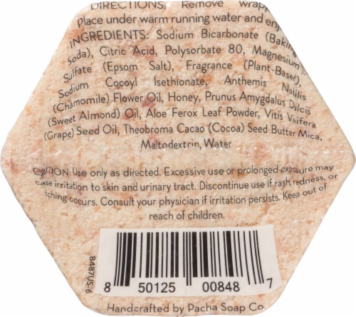 Pacha Soap Co Froth Bomb, Santa Suds, Honey Chamomile - 3 Oz
