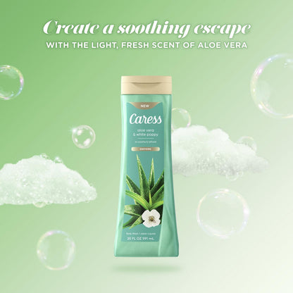 Caress Body Wash Aloe Vera & White Poppy 20oz