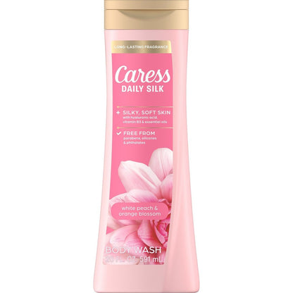 Caress Body Wash Daily Silk Wt Peach & Orange Blossom 20oz