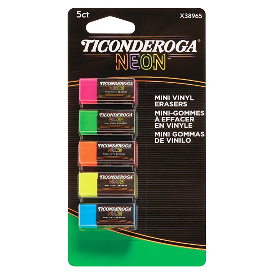 TIC 5CT NEON MINI ERASERS