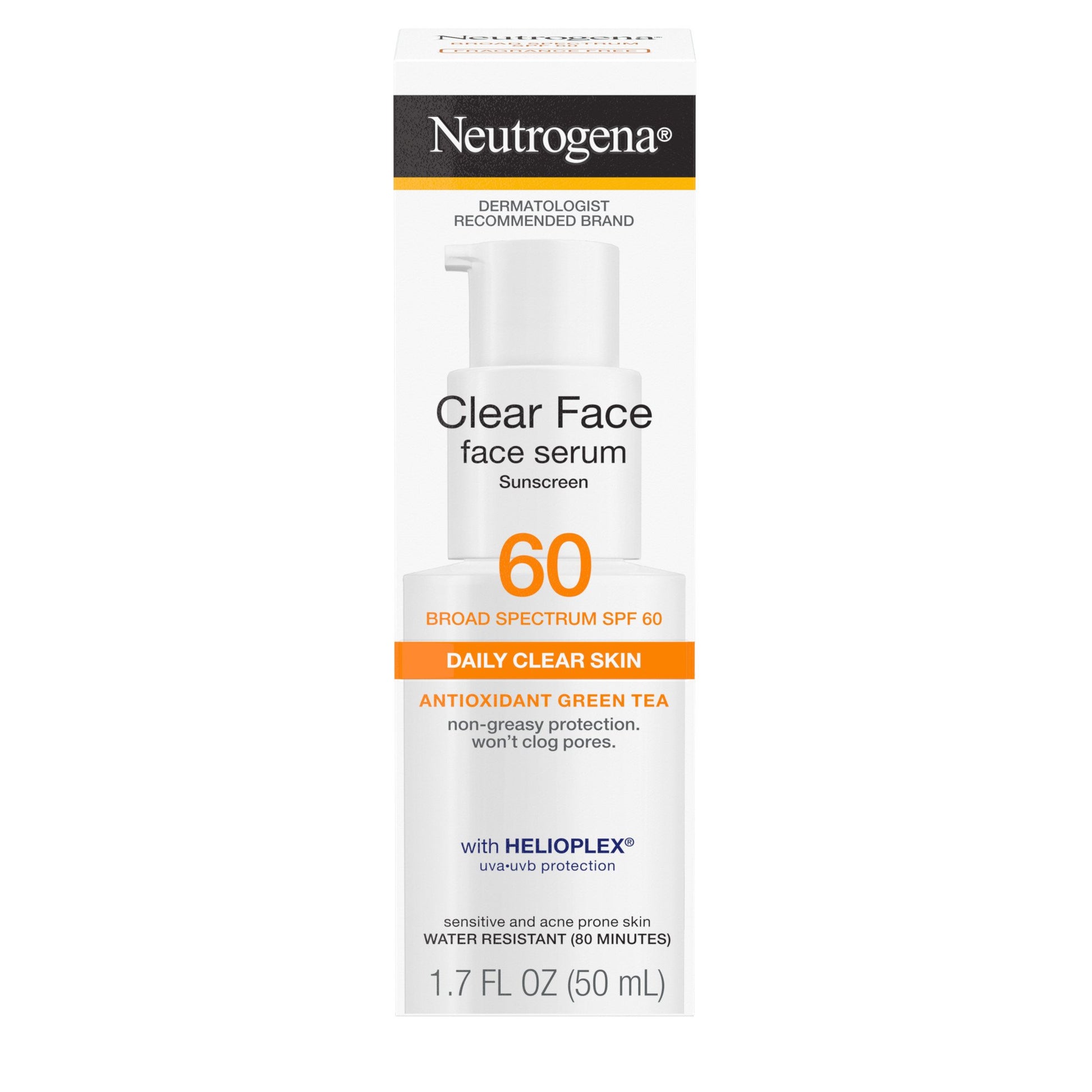 Neutrogena Clear Face Spf#60+ Face Serum 1.7oz