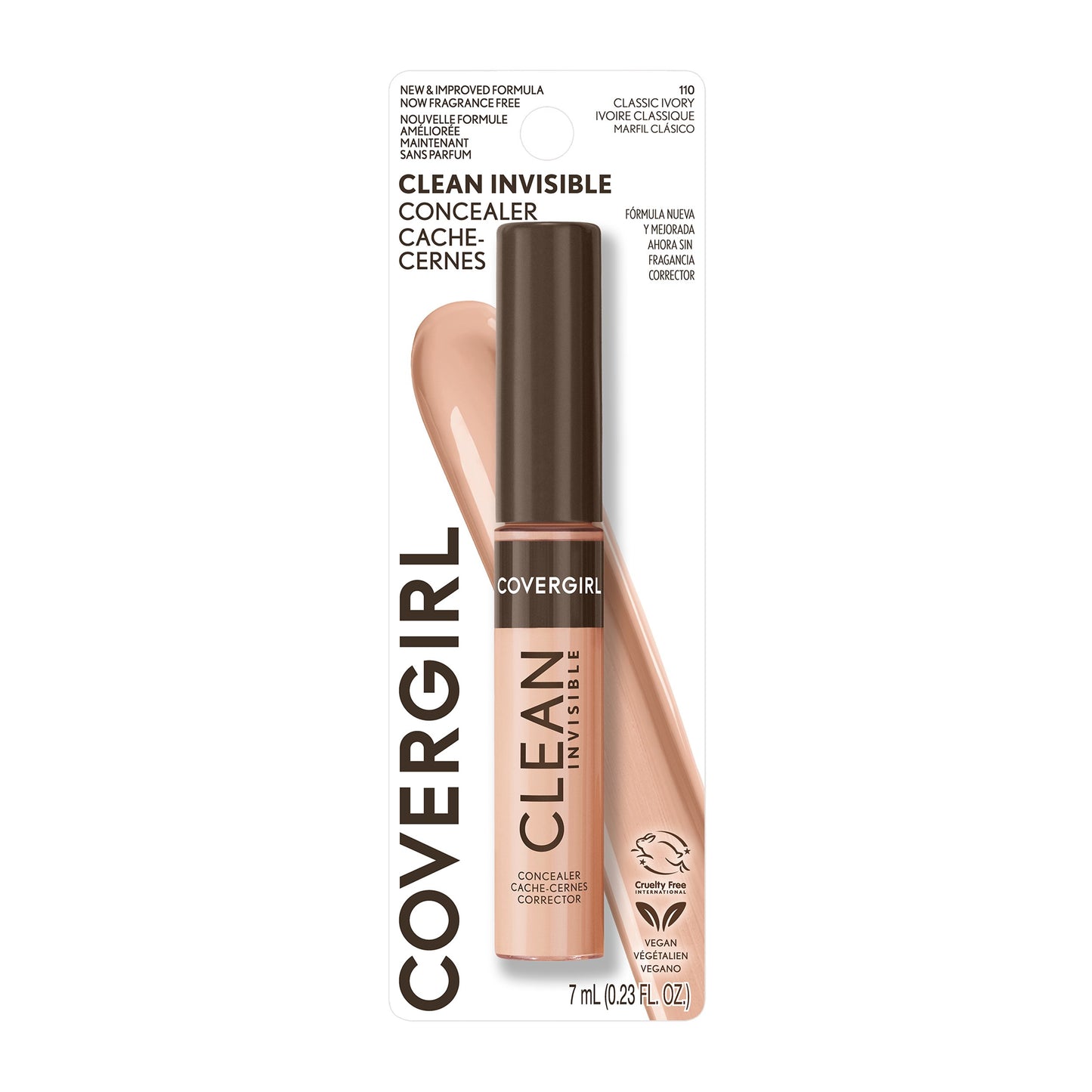 COVERGIRL Clean Invisible Concealer - 110 Classic Ivory