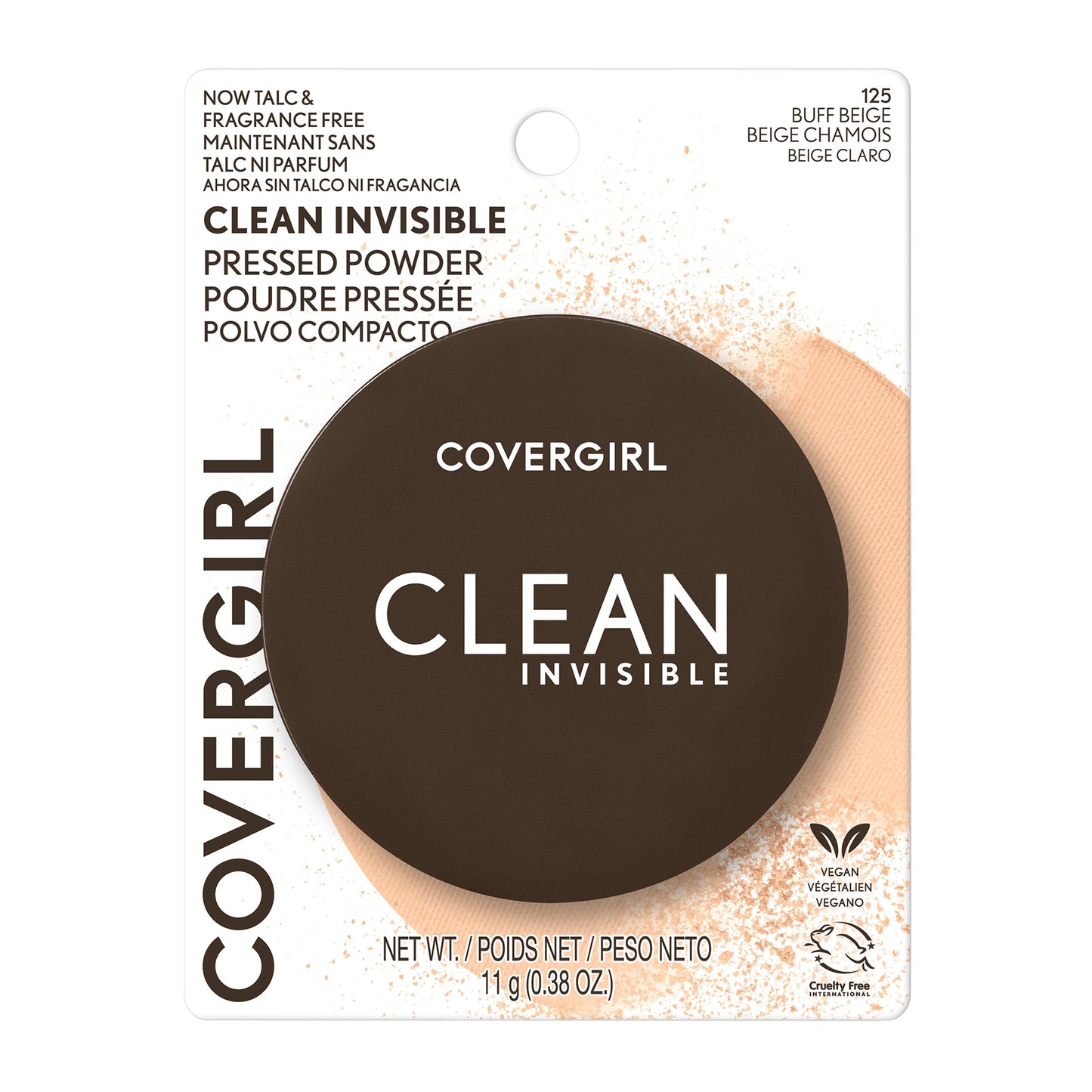 COVERGIRL Clean Invisible Pressed Powder Foundation - 125 Buff Beige