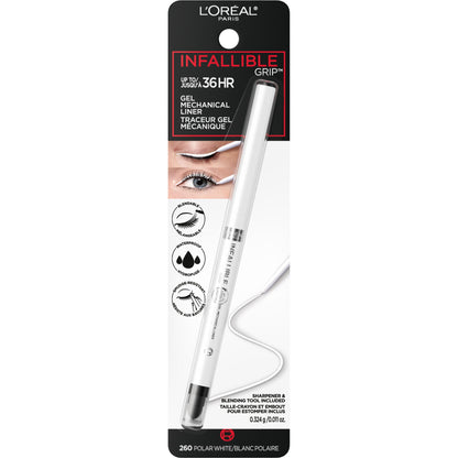 L'ORÉAL PARIS Infallible Grip Mechanical Gel Makeup Eyeliner, 240 Turquoise, 0.01 oz